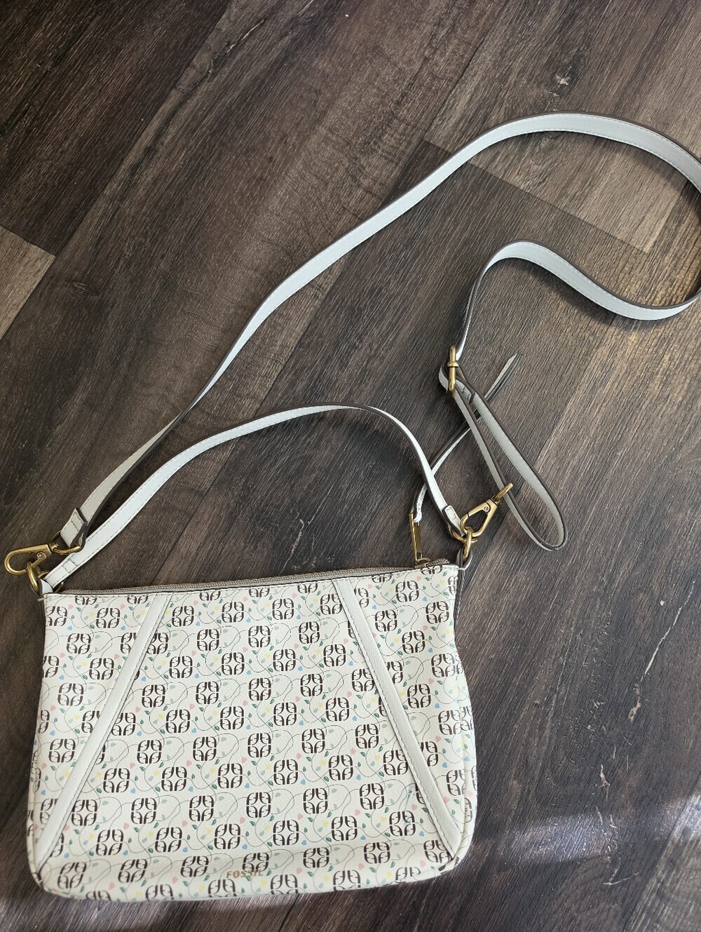 Fossil Skylar crossbody bag Multi Color Print